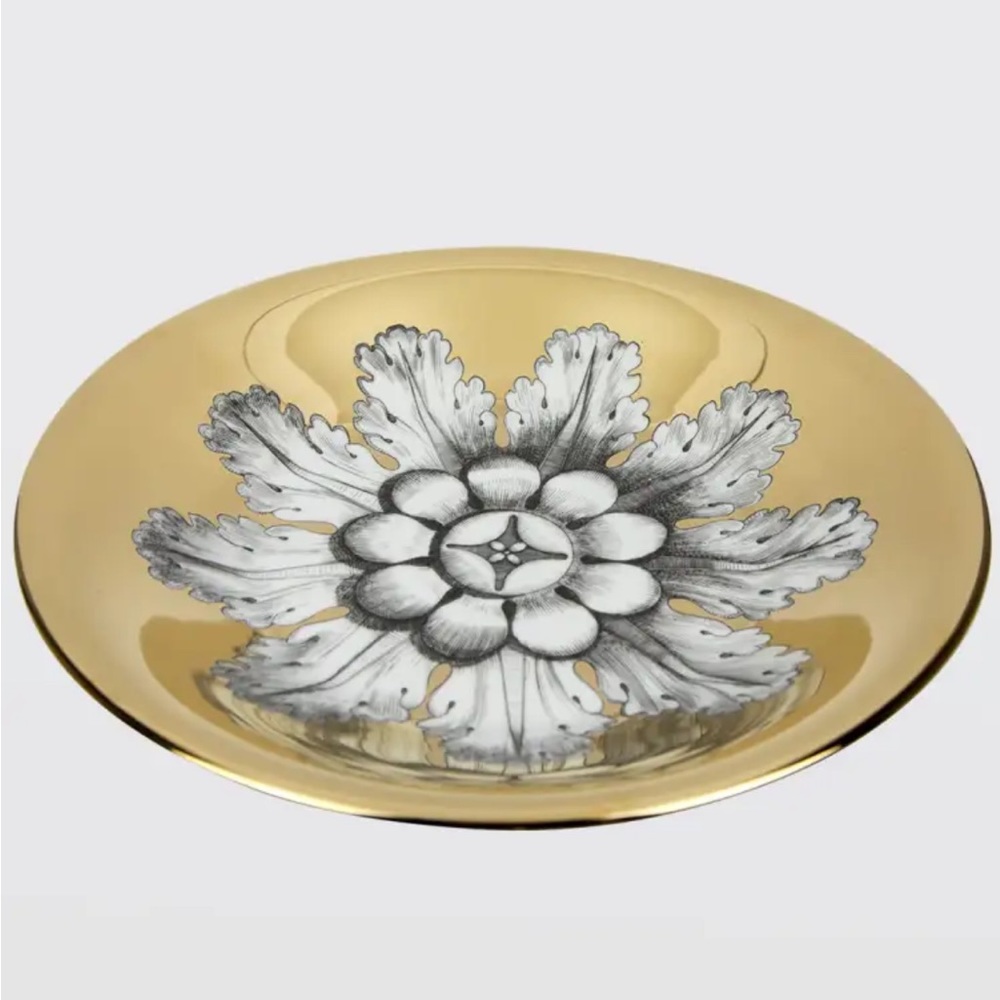 FORNASETTI Centerpiece Rosone n6 Gold Bowl - Picture 7 of 14